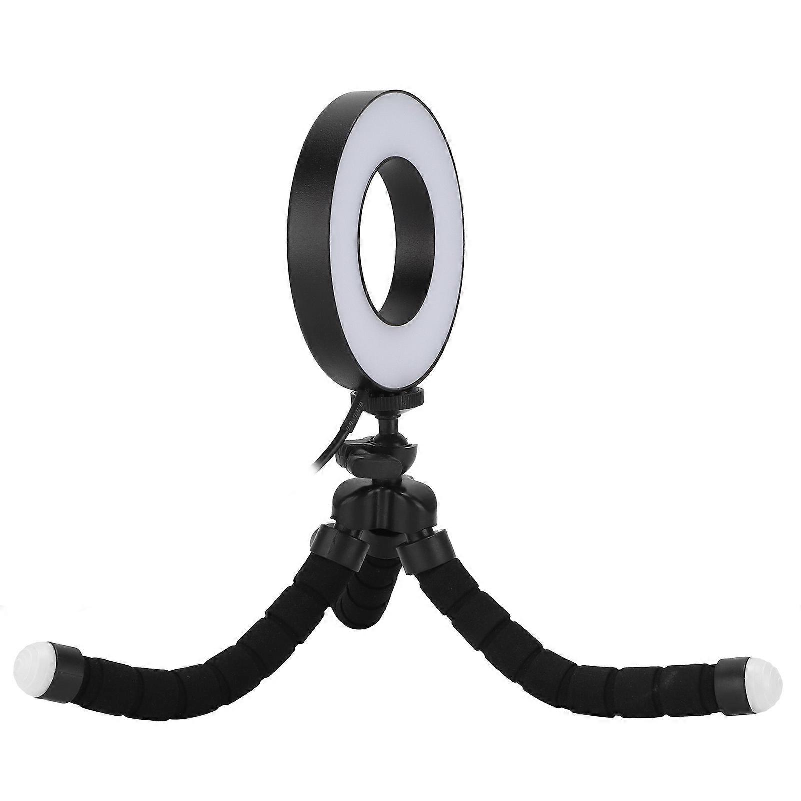 Ring Light 3.5in Diameter Dimmable Portable 3 Light Modes Make Up Light for MakeUp