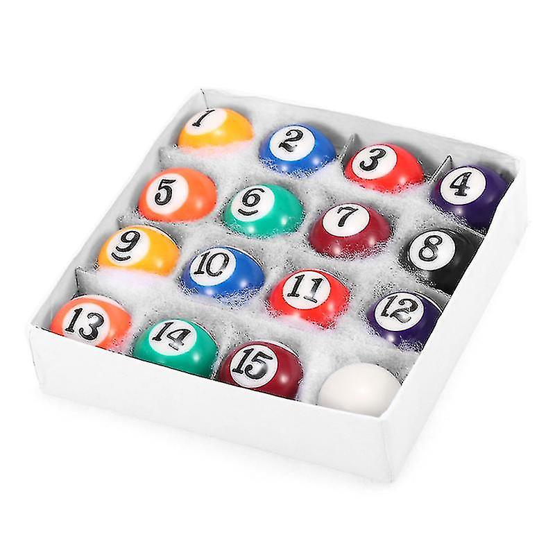 25mm Children Billiards Table Balls Set Resin Small Pool Cue Balls Full Set