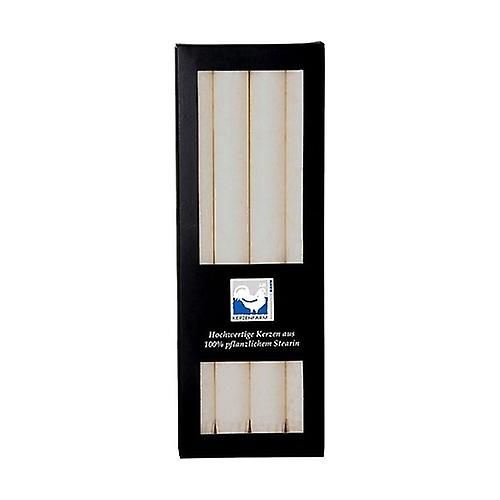 Cylindrical candles for white candelabra 4 units