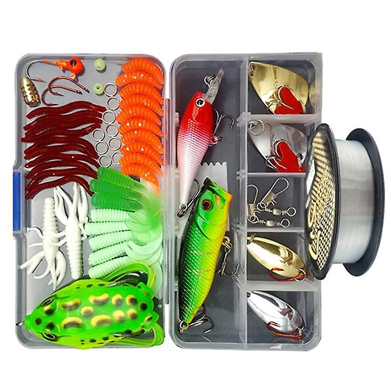 Large Fishing Lure Kit - 56 Pieces
