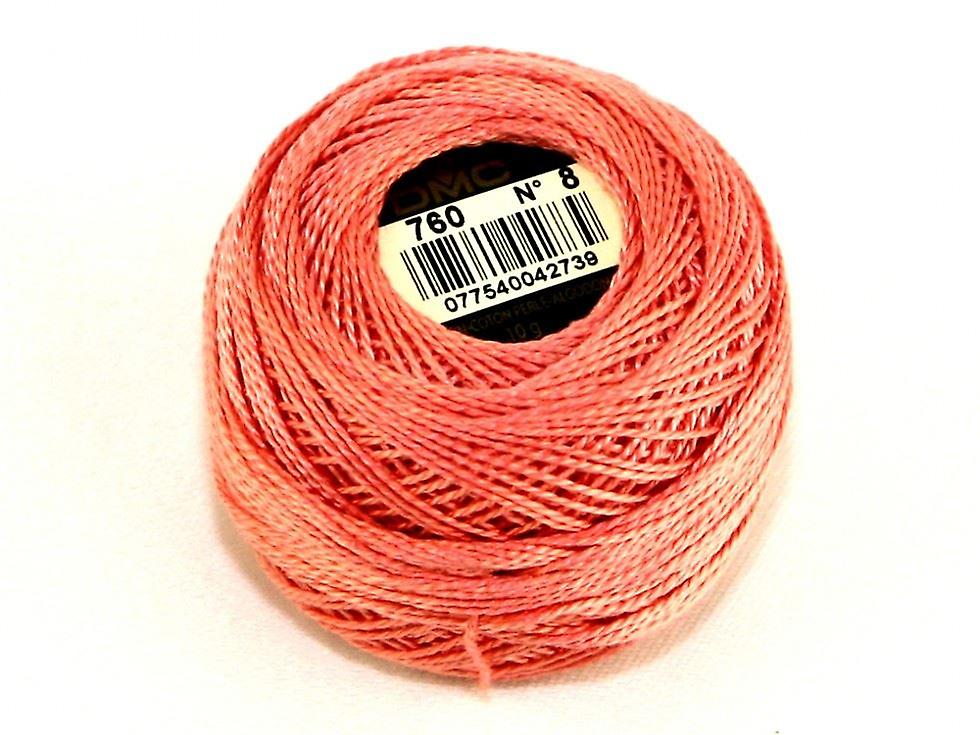 DMC Size 8 Cotton Perle Thread 80m 760 - per 10 gram ball