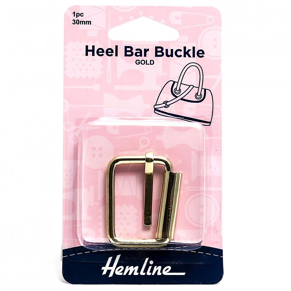 Hemline Heel Bar Buckle  Gold - each
