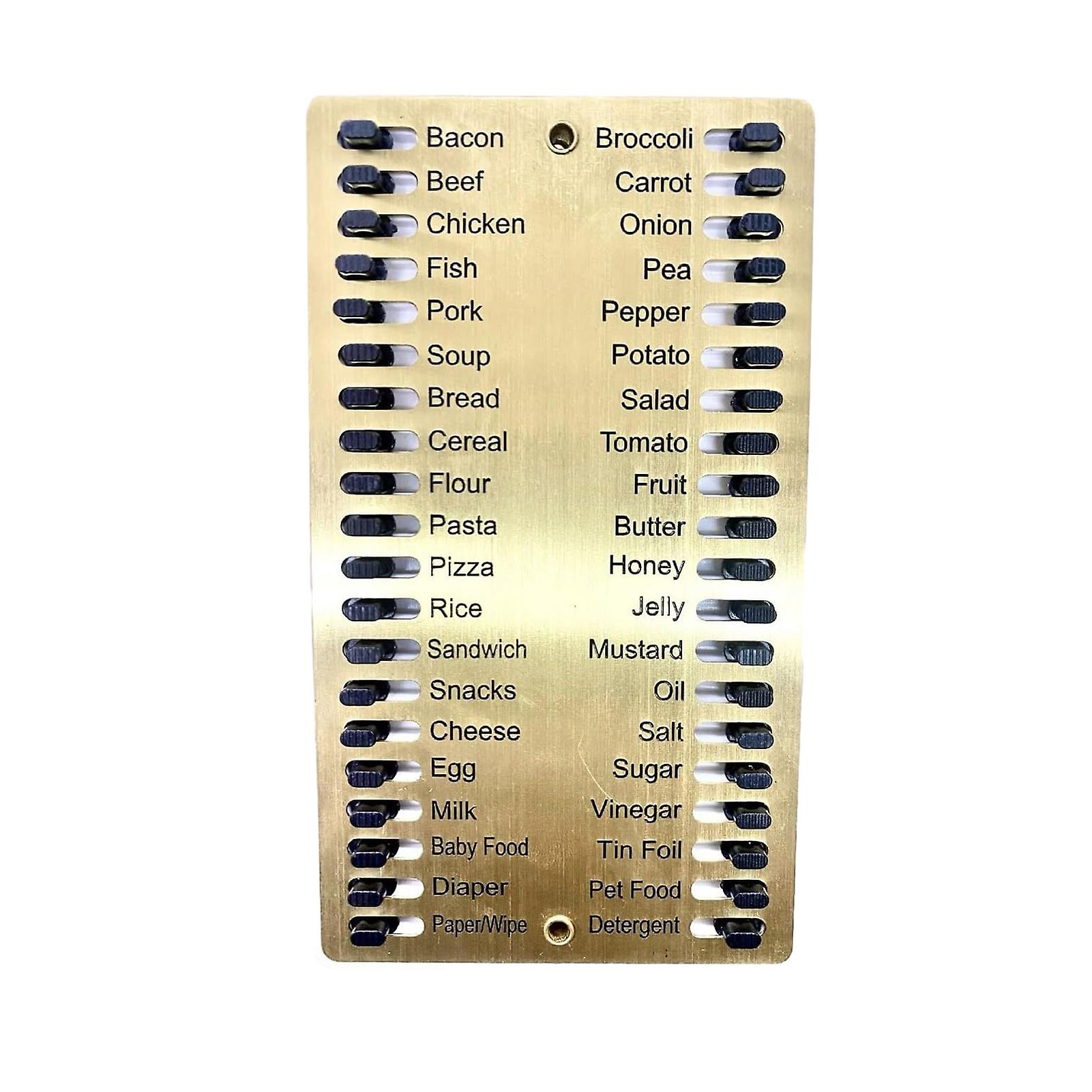 Reusable Shopping List Reminder Board Heavy Duty Shopping Memo Boards for Home Shopping