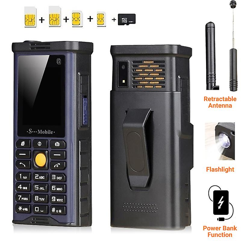 S-G8800 Mobile Phone Unlocked 4 SIM Cards Push-Button 16G Quad Card ...
