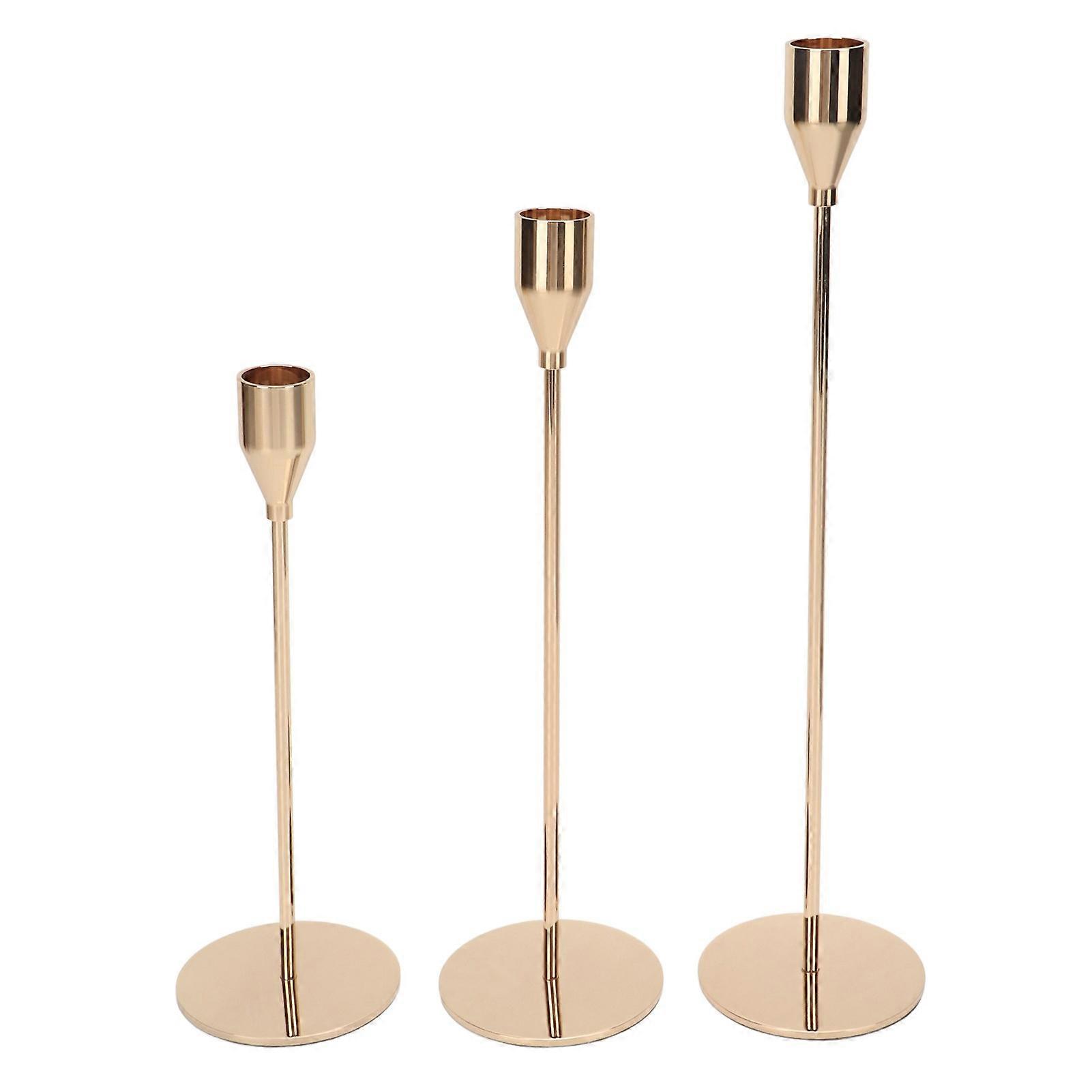 Retro, High Gloss Gold, Candle Holder, Table Decoration
