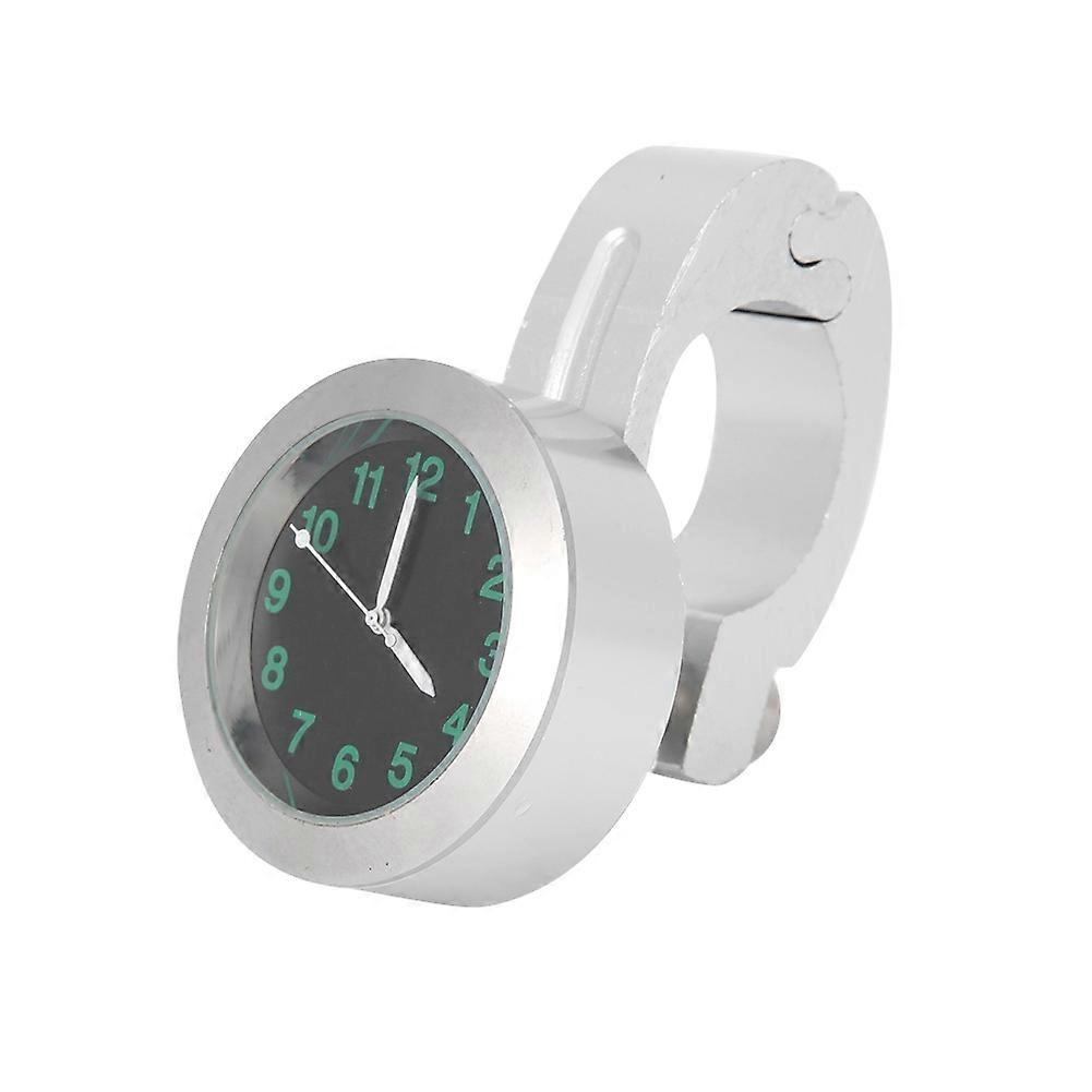 אוניברסלי אופנוע כידון הר שעון מתכת אחיזת יד אביזר שעון (כסף)