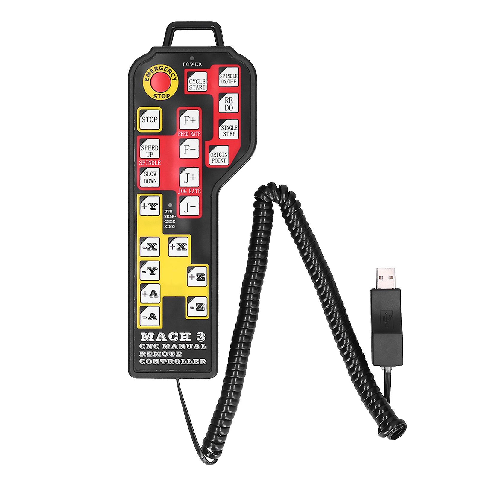 4-Axes USB Handwheel Electronic Remote Manual Controller for Mach 3 CNC Control