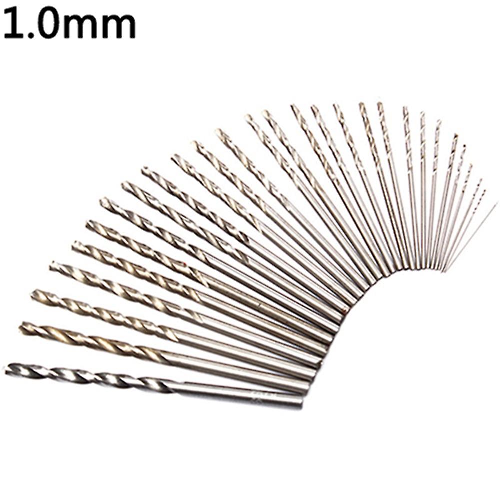 fornnerg 10Pcs/Set 0.3mm-3mm Mini Micro HSS Spiral Twist Drill Bit Drilling Tool Set
