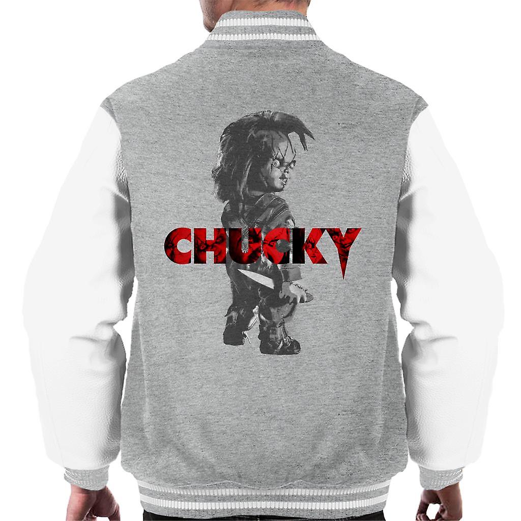 Chucky Looking Backwards Men's Varsity Jacket