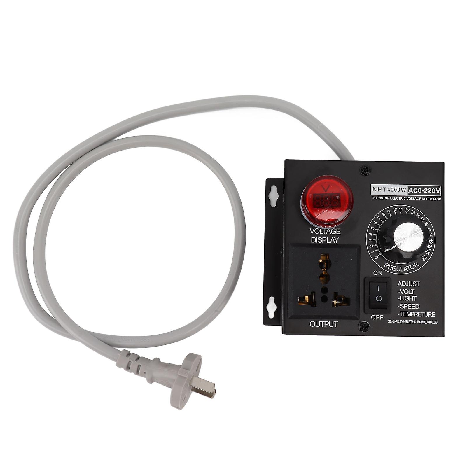 4000W Electronic Voltage Regulator Motor Speed Controller US Plug