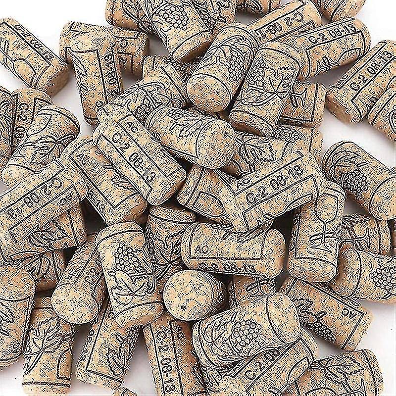100 Pcs Wine Corks Stopper Natural Reusable Functional Portable Wine Cork Straight Stopper For Bottl