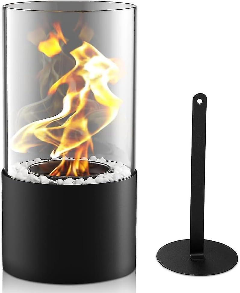 バイオエタノールテーブル暖炉、燃焼室付きテーブル暖炉、長期燃焼、屋外および屋内用のポータブルテーブルファイア、バルコニー、テラス