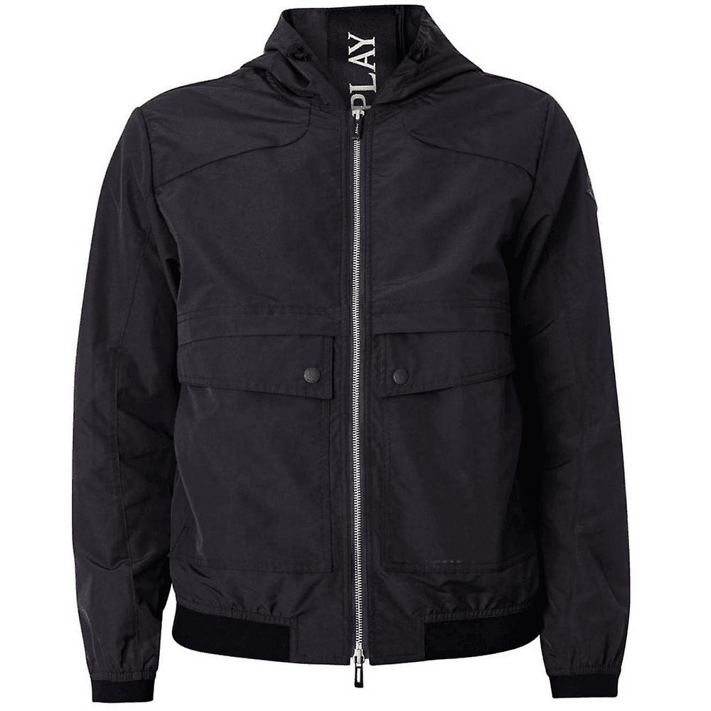 Lightweight Nylon Hooded Jacket