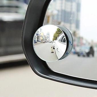 Veeki Car Rearview Mirror Small Round Mirror 360 Degree Blind Spot Mirror - Boundless Small Round Mirror (One Pack)