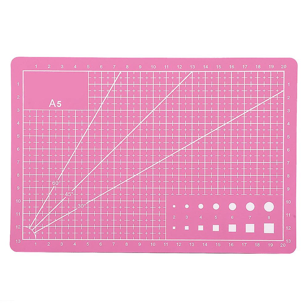 A5 Durable PVC Cutting Mat Cut Pad Board Self Healing Handmade DIY Tool Pink