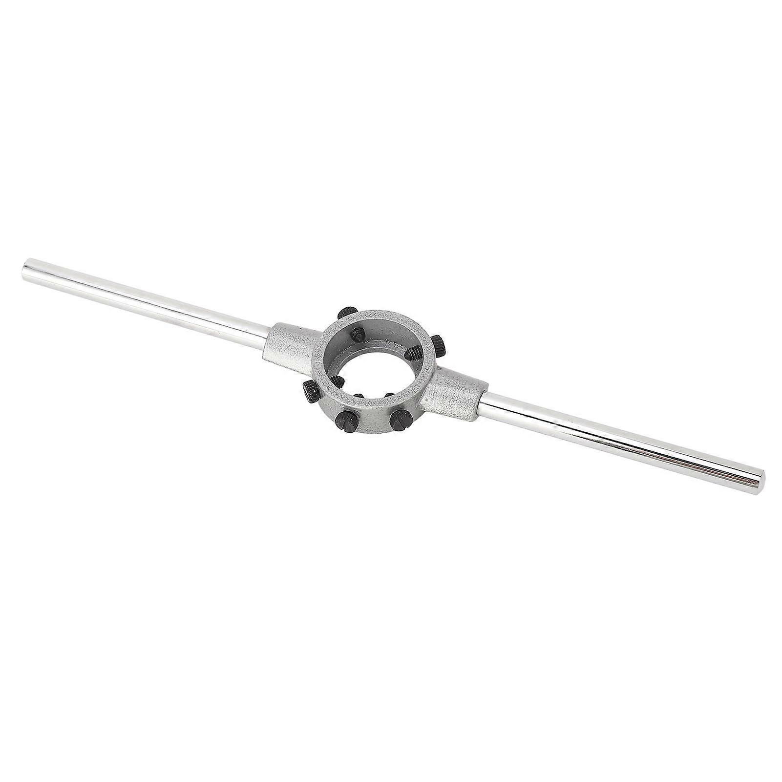 Die Stock Handle Wrench Holder Alloy Steel Adjustable Round Die Wrench for Manual Reamer with Rod