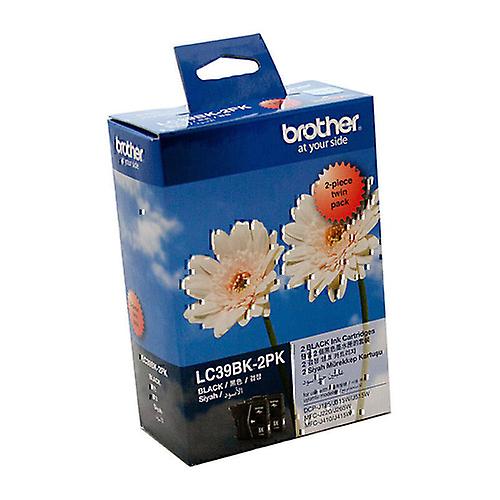 LC39 Brother 卓越品质耐用高级 LC38 墨盒双包装 （黑色）