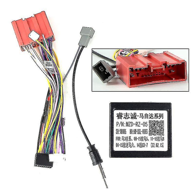 For Mazda6 Mazda 6 2008 - 2012 Car Radio Dashboard Panel Frame Power Cord Canbus