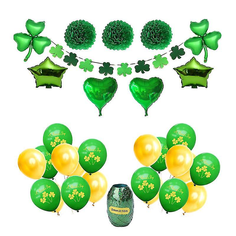 1set Shamrock Balloons Set