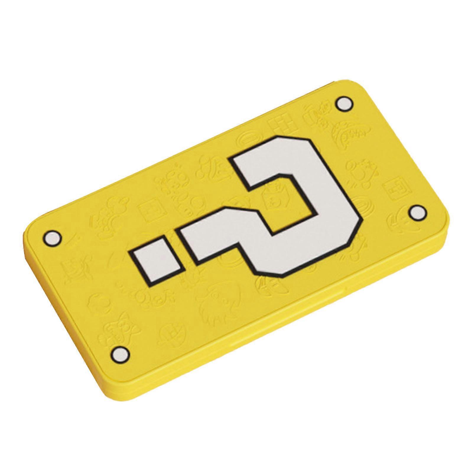 Game Cards Case 24 Slots 3D Embossing Magnetic Portable Extra Large Game Case Holder Organizer for Switch Question Mark