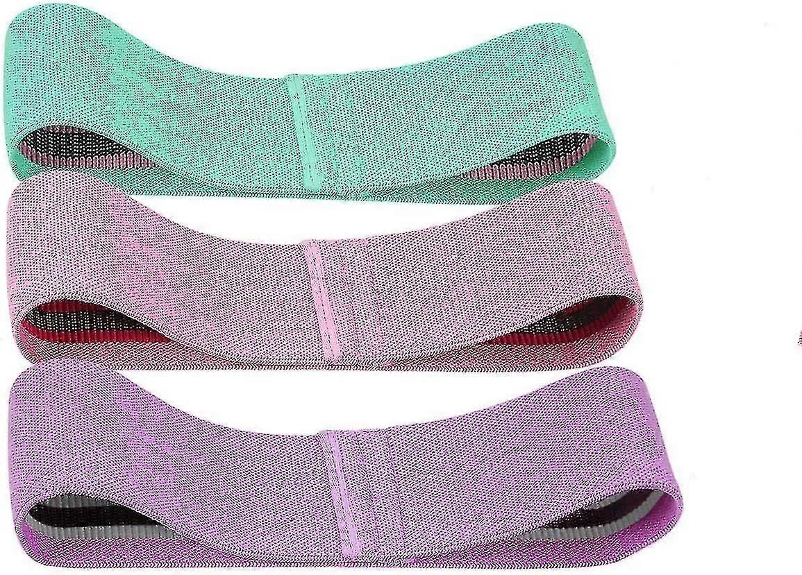 Resistance Hip Bands, Fitness Bands, Resistance Bands, Bands, Set With 3 Differen