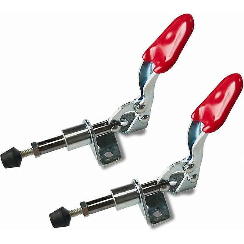 Toggle Clamps, 2 Pieces Hold Push Pull Action Hand Tool Toggle Hand Tool Quick Release Manual Clamp Latch Horizontal Lever Clamping Quick Release Bar 
