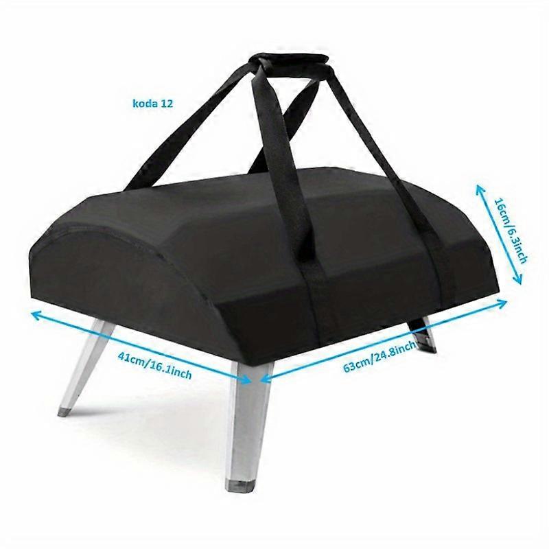 巾着留め付き屋外ピザオーブンカバー、耐久性のあるポリエステルグリルカバー、バーベキューアクセサリー保護カバー