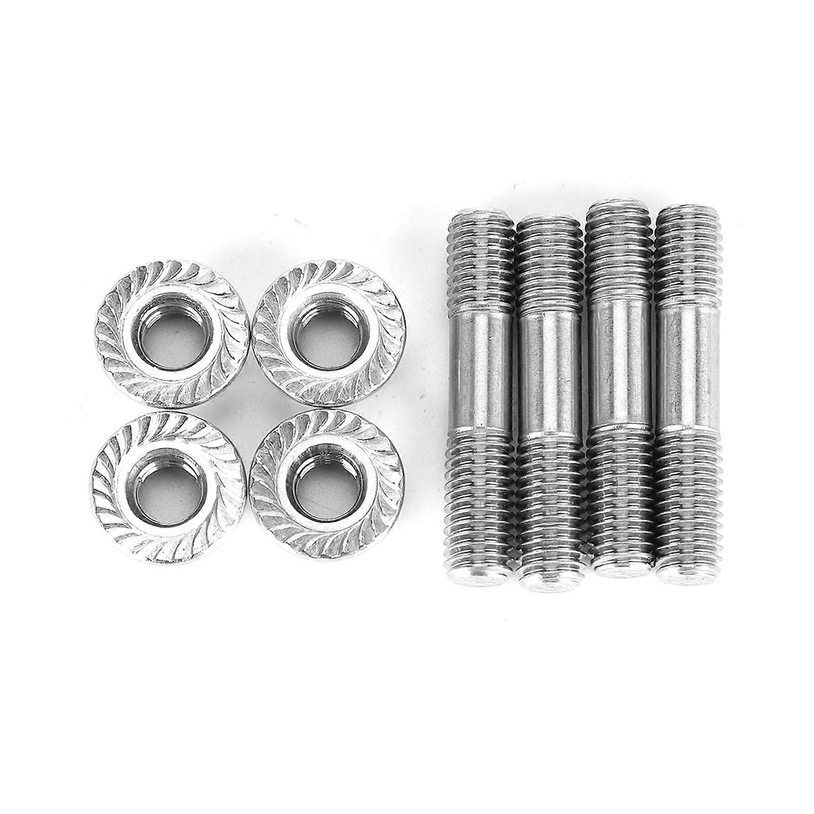 4pcs Système d’échappement de voiture Stud Nuts M8x1.25 42mm / 1.65in T25 T28