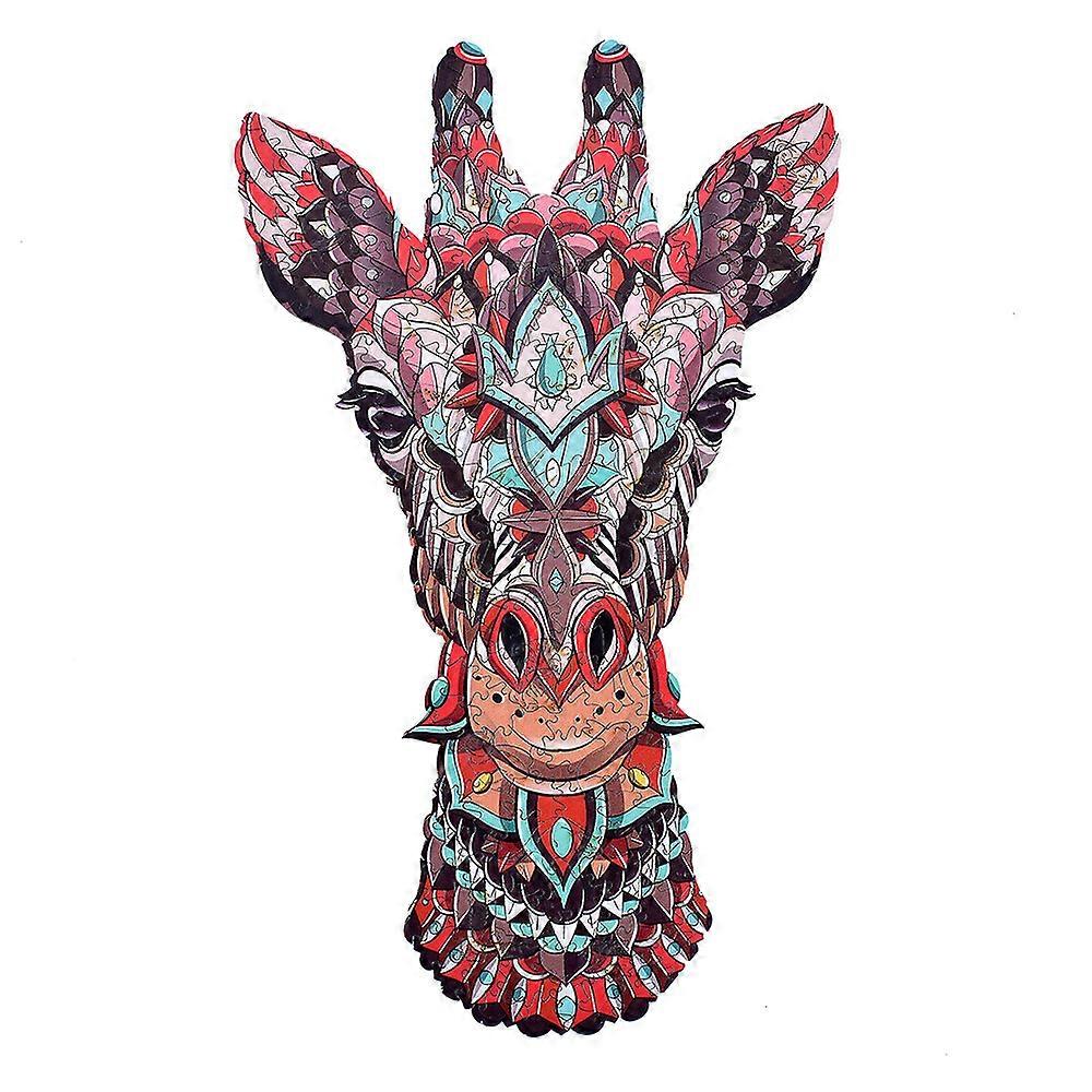 Giraffe 3d Wooden Animal Puzzle Toy Brain Tease Jigsaw Puzzle Toy Board Game High Difficulty Puzzle Toy For Adults Gift