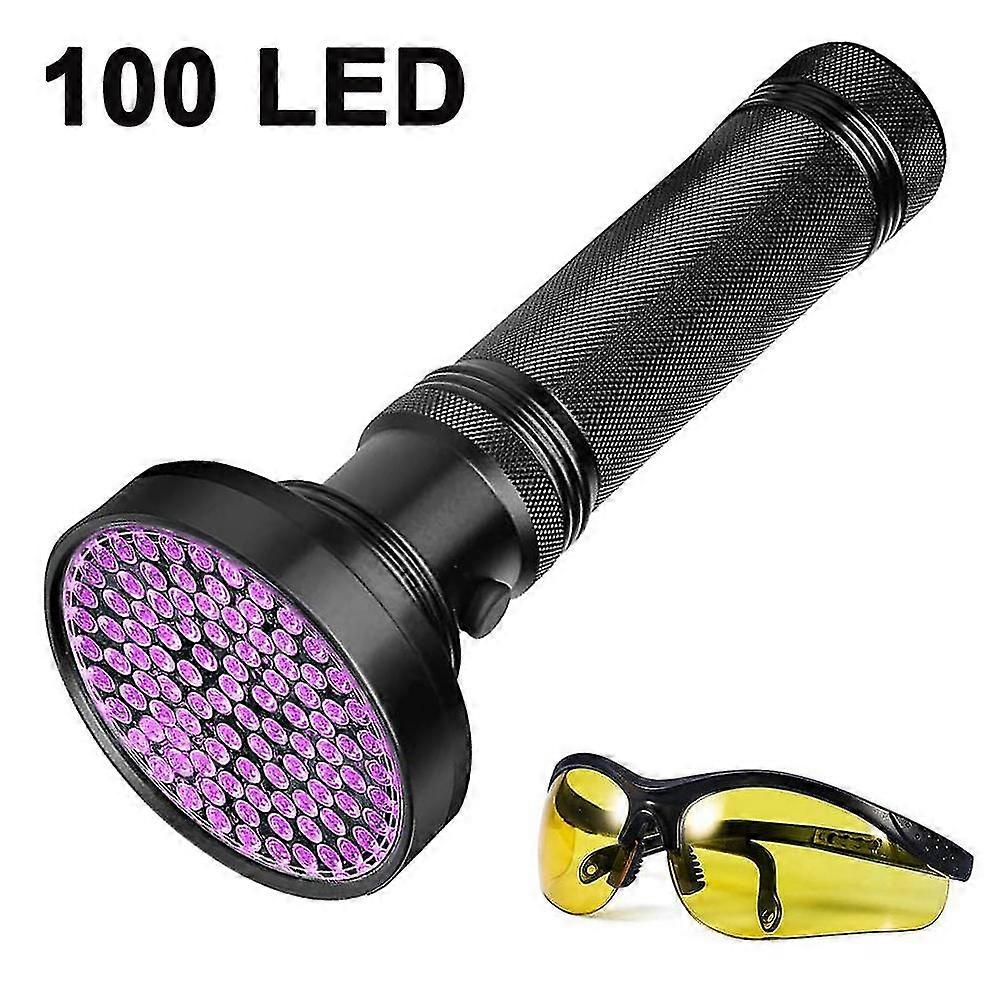100 Led Purple Flashlight Aluminum Flashlight Multifunction