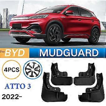 Para Byd Atto 3 2022 2023 Mud Flaps Auto Guardabarros traseros delanteros especiales Guardabarros Guardabarros especiales Accesorios para automóviles 4pcs