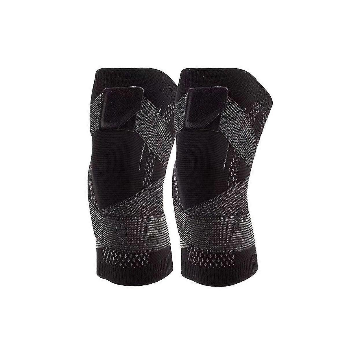 ل 2 قطعة وسادات الركبة الرياضية للجنسين ، واقيات الغضروف المفصلي ، كم ضغط الركبة ، التفاف الركبة للياقة البدنية الرياضية