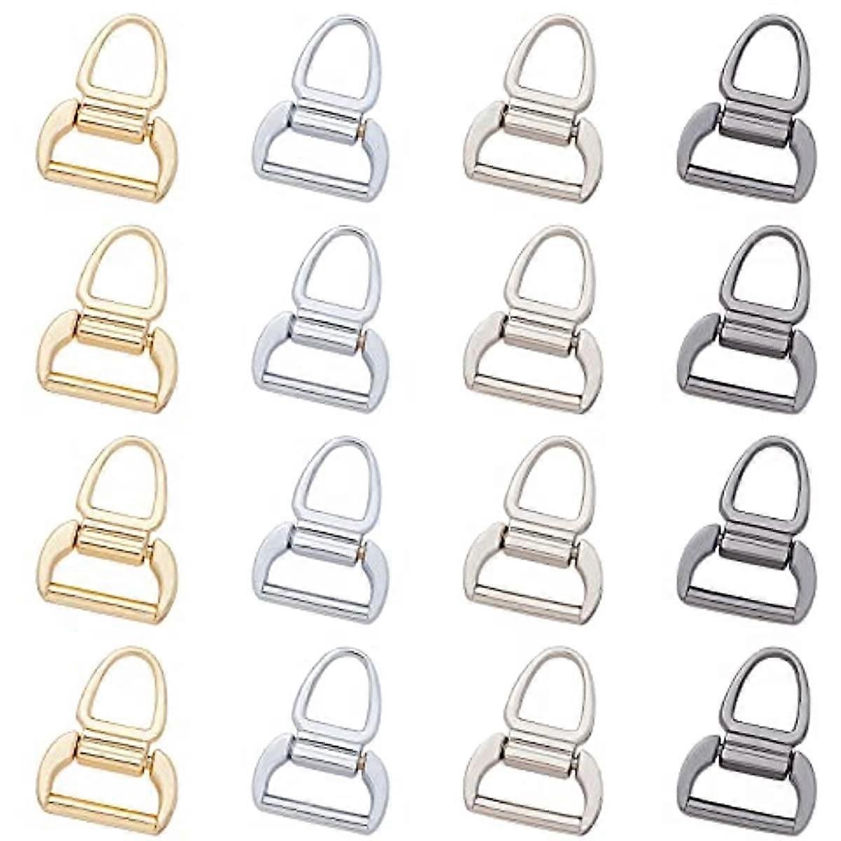 32pcs Lock Shape Zinc Alloy Zipper Pull Tab Metal Zipper Handle for Garment Accessories Mixed Color