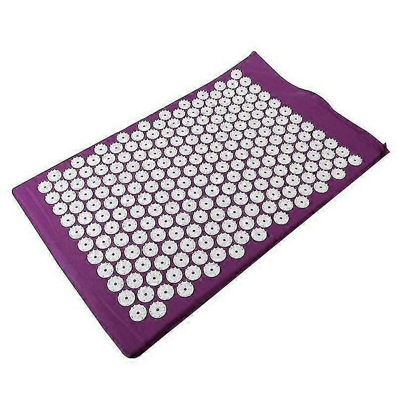 ヨガピラティスマットパープルマッサージ指圧マットヨガシャクティ座る横たわるマット痛みストレス痛リラックス