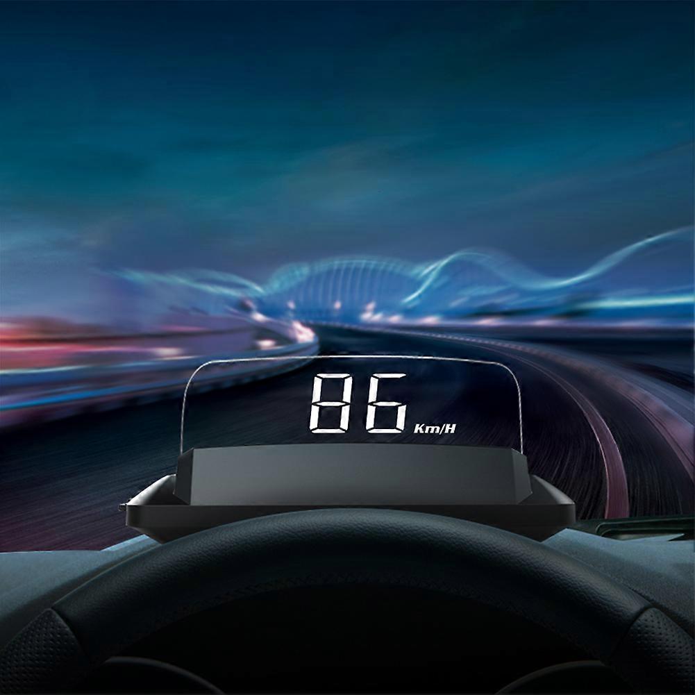 Car Mirror HUD Over-speed Over-time Driving Projector Speed Voltage Car Clear Display Font Auto HUD OBD2 1 Kit