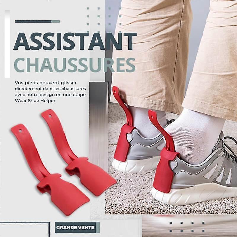 2PCS Universal Shoehorn Helper Convenient Shoe Slip Aid for Easy On and Off