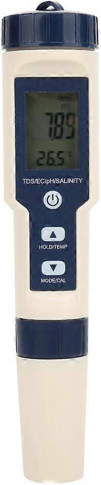 5 in 1 Multifunctional PH Meter, Portable Digital Water Quality Tester