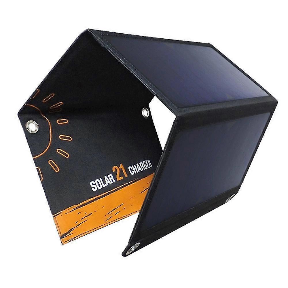 portable solar panel charger 3 usb ports power banks more, solar power for camping outdoors