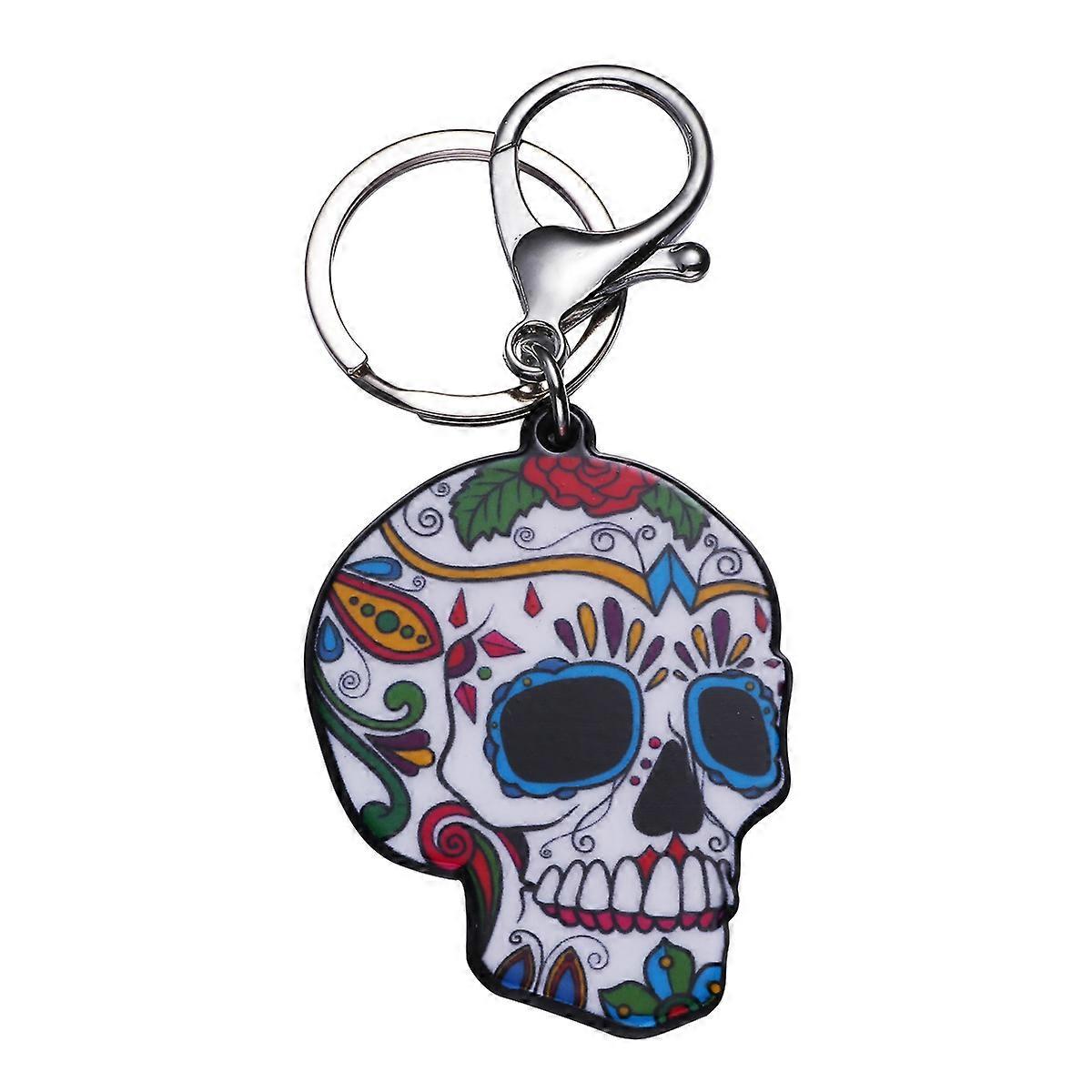Wallet Keychain Charm Bag Pendant Skull Key Ring Fashion Halloween Keychain Hanging Keychain Halloween