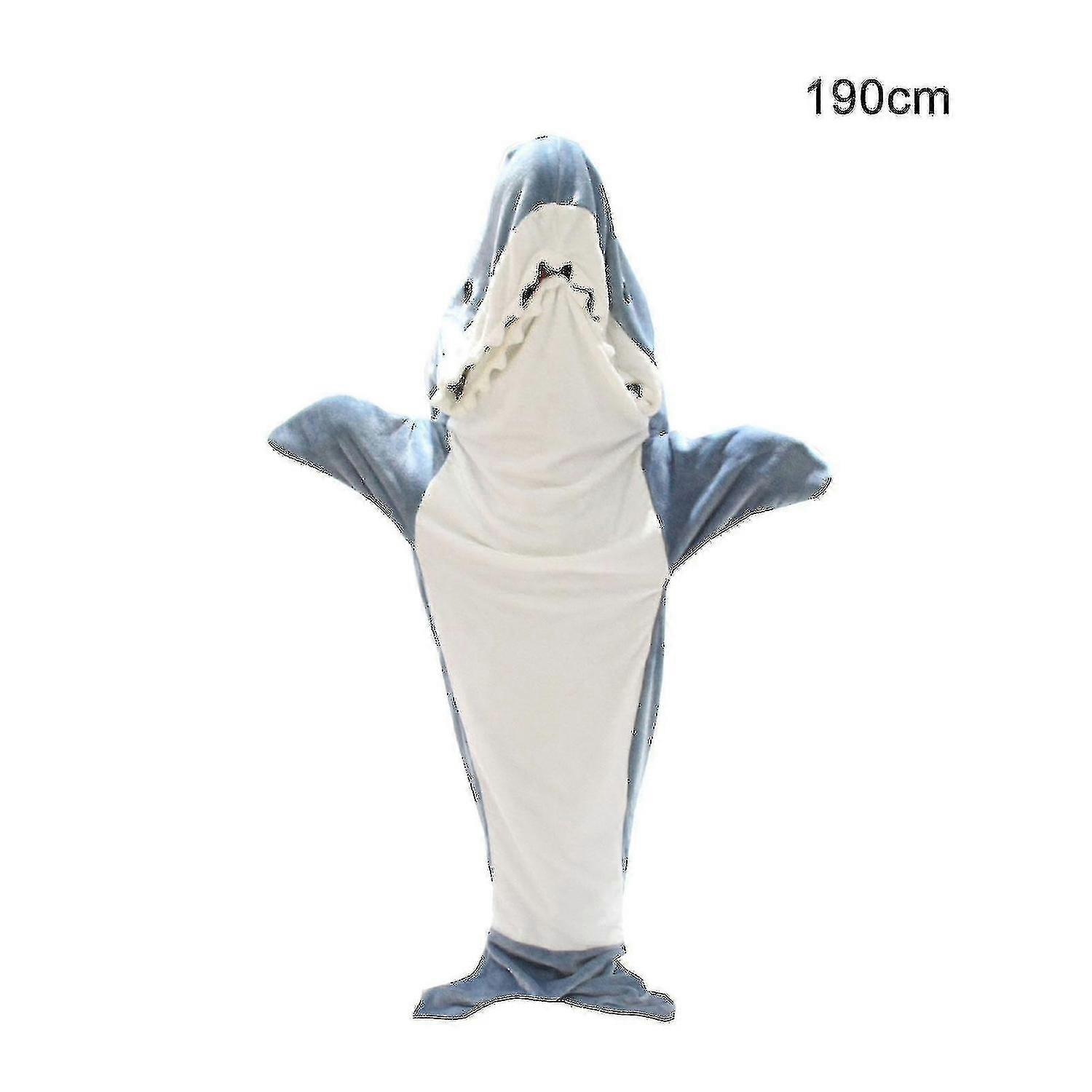 Shark Blanket Hoodie Erwachsene - Shark Onesie Erwachsene Tragbare Decke - Shark Bl