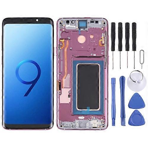Super AMOLED Replacement Screen Display for Galaxy S9+ / G965F / G965F / DS / G965U / G965W / G9650 Digitizer Full Assembly with Frame