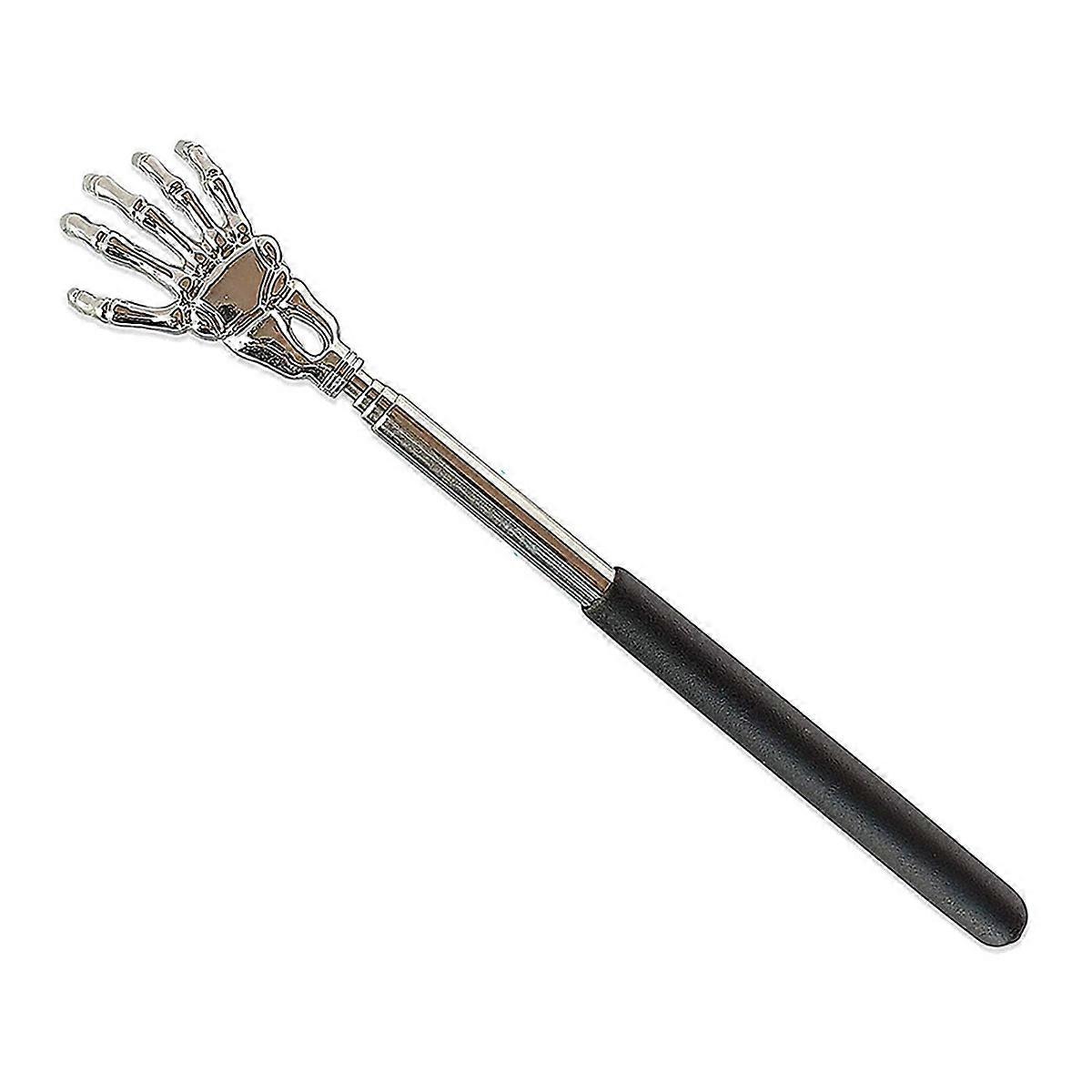 Back scraper with retractable handle-stainless steel skeleton handle-back massager-body massager head scraper