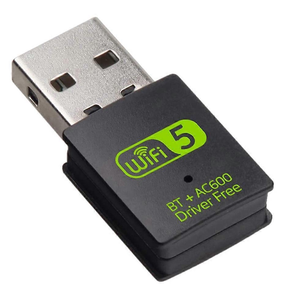 USB WiFi Bluetooth Adapter, 600Mbps Dual Band Wireless Network External Receiver,WiFi Dongle for PC