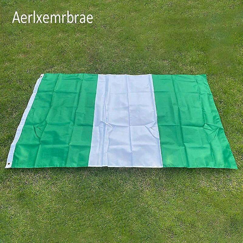 aerlxemrbrae   flag Large  Nigeria Flag   90*150cm emblem of the Council of Nigeria Flag