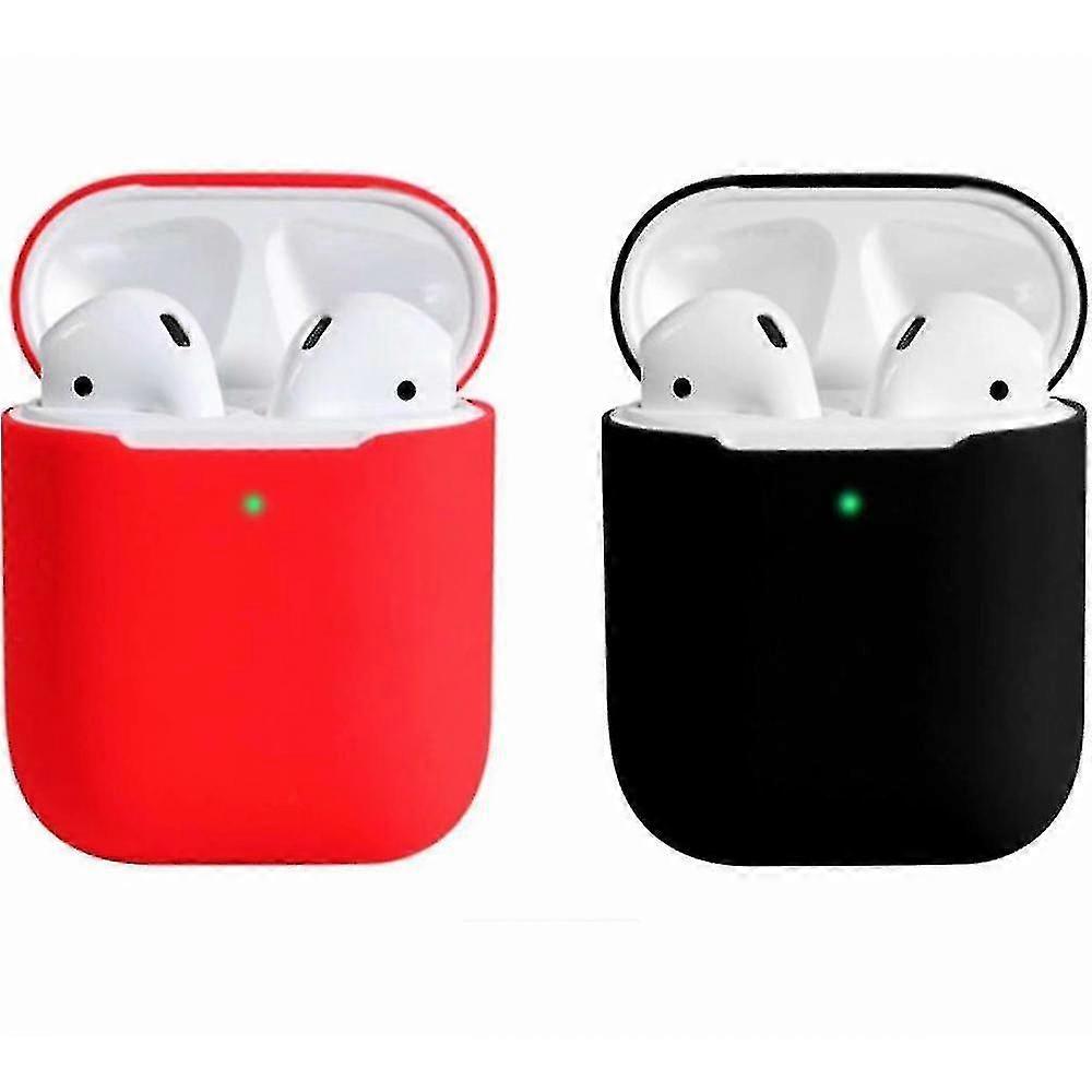 2 Pack Compatible Case Ultra Thin Soft Cover Silicone Protective Skin For Apple Airpod 1 2