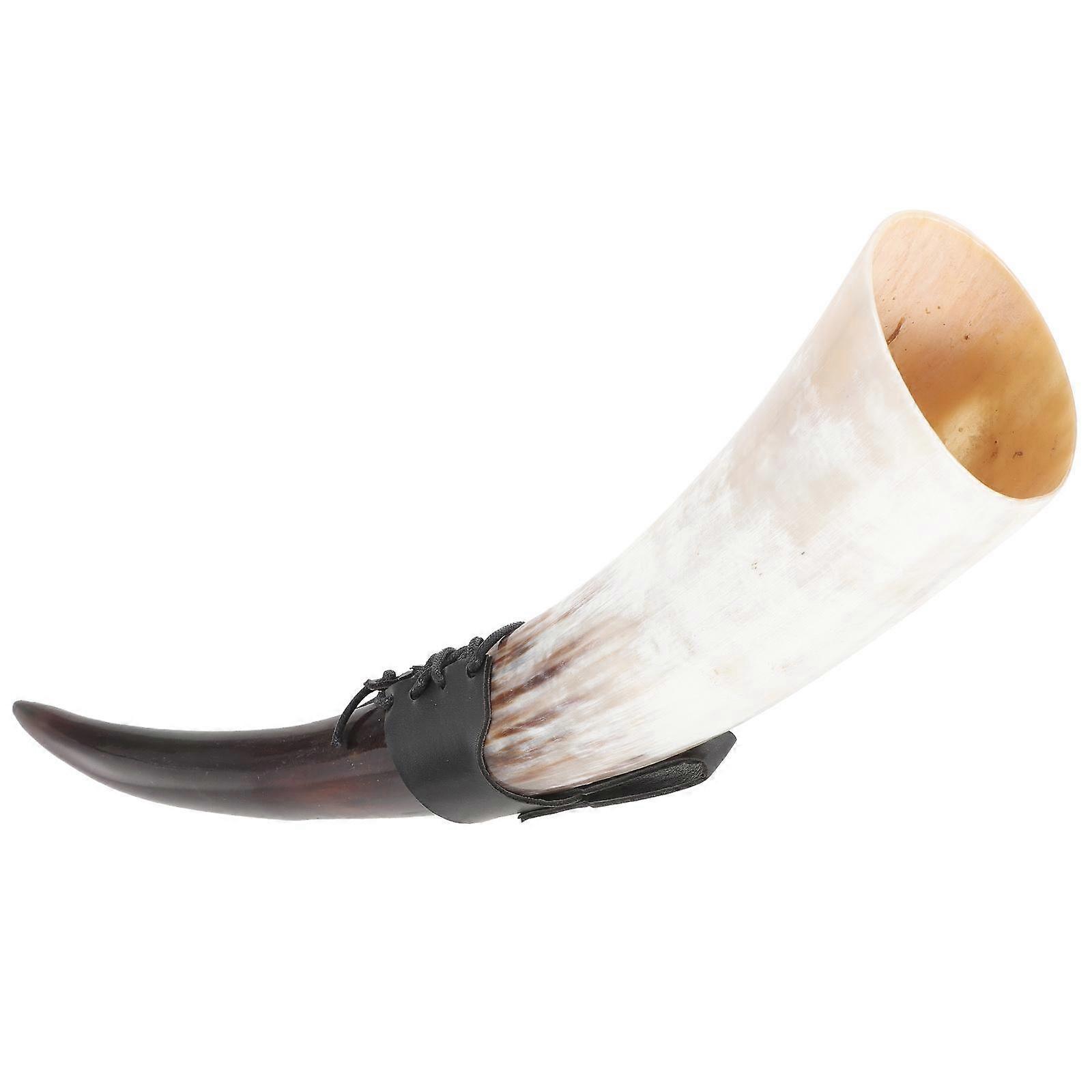 كأس قرن كوب قرن كوب ديكور بيرة ثور مصنوع يدويًا ديكور ريترو