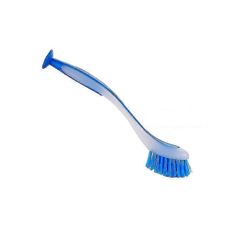 Dish Brush Dishwasher Brushes Long Handle & Soft Grip Friendly Bristle1pcs-blue