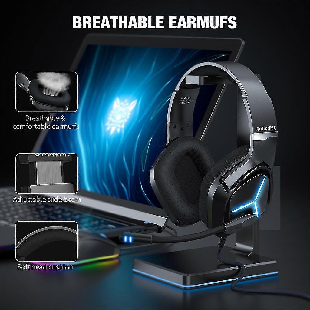 3.5mm Computer Headset With Microphone Lightweight Pc Headset Professional