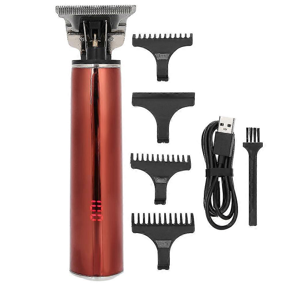 Electric Trimmer Hair Clippers Waterproof Household Lcd Display Home Hair Cutterred