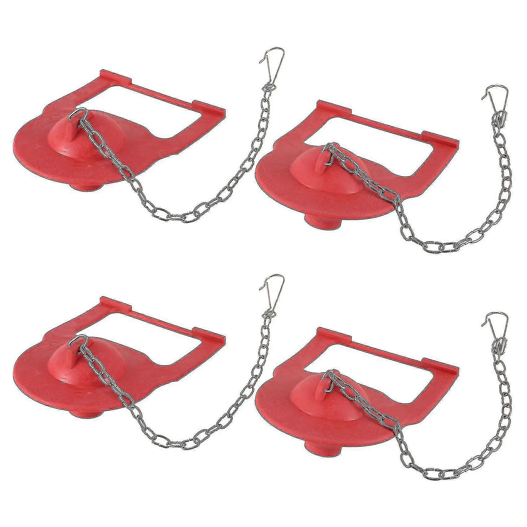 Compatible With4 Pcs 2 Inch Toilet Flapper For Kohler, With Steel Chain And Hook